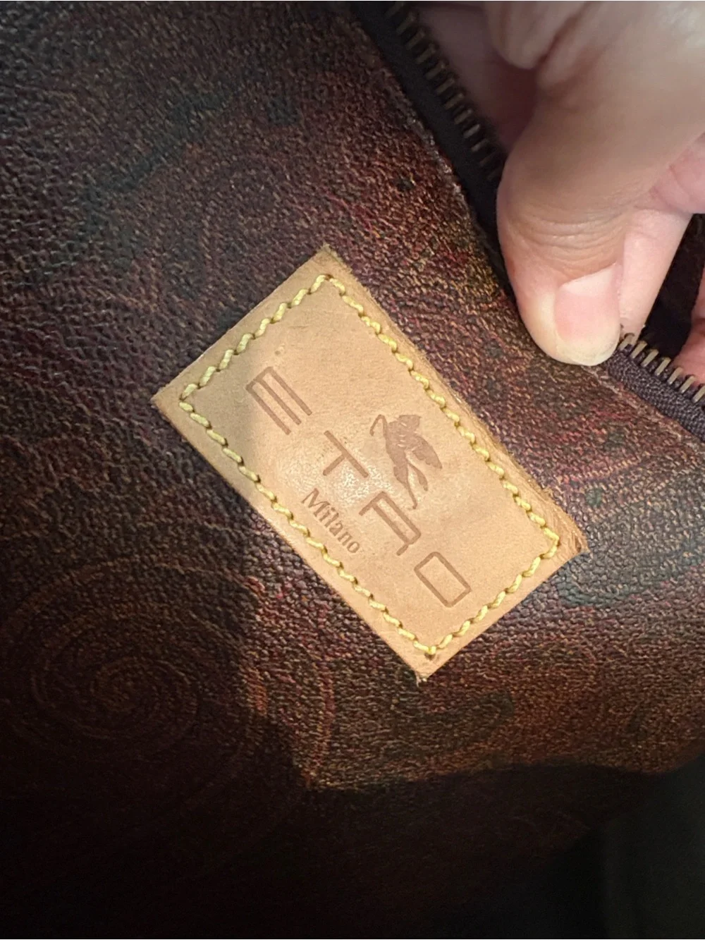 Etro Milano Paisley Duffle
Brown Leather Travel
Weekender Bag - Picture 14 of 16